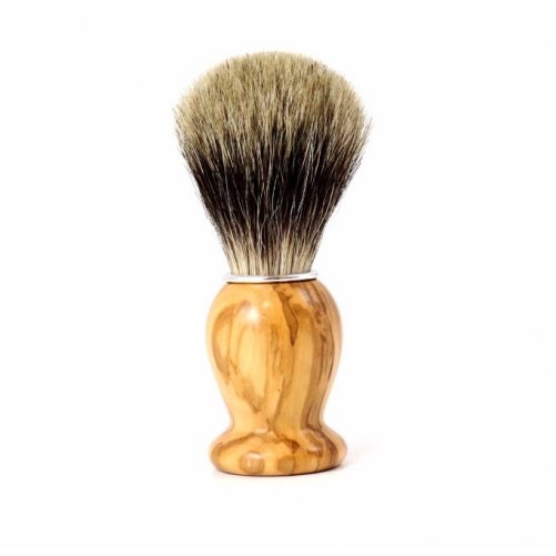 Blaireau Plisson pur gris de chine