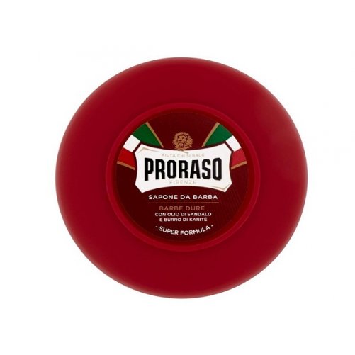 Savon  raser Proraso, barbe dure ligne rouge