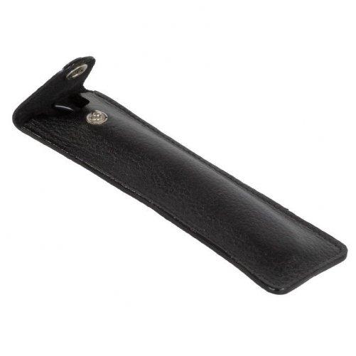 Etui en cuir noir pour coupe chou