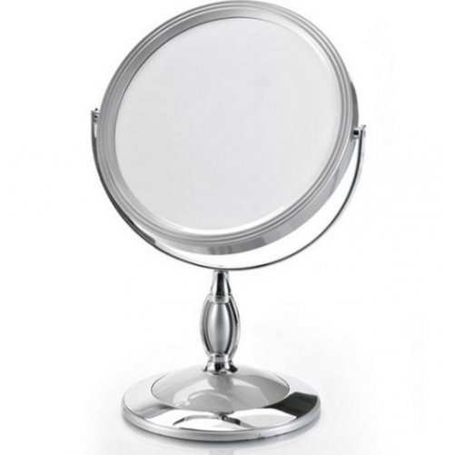 Miroir grossissant sur pied