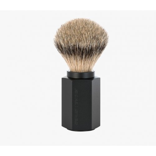 Blaireau de rasage pur argent Mhle graphite