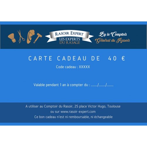 Carte cadeau 40 