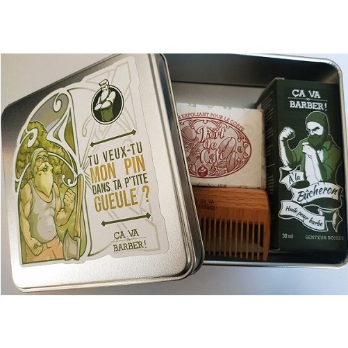 Coffret  barbe bcheron a va barber