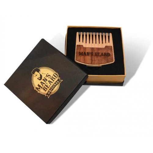 Petit peigne  barbe en bois Man's Beard