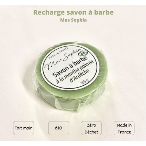 Recharge Savon  barbe 105 g Mas Sophia