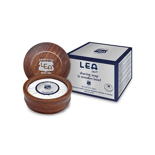 Savon  barbe dans un bol en bois LEA