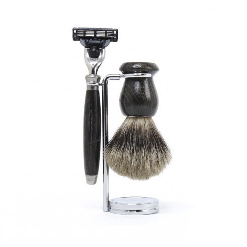 Set  raser Mach3 Bois de Morta Gentleman Barbier