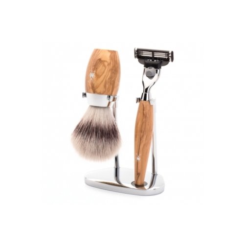 Set de rasage en Olivier, Silvertip Fibre, Mhle