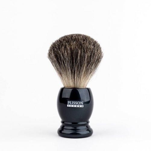 Blaireau Plisson gris nacr�