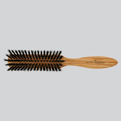 Brosse à barbe bois d'oliver poils sanglier