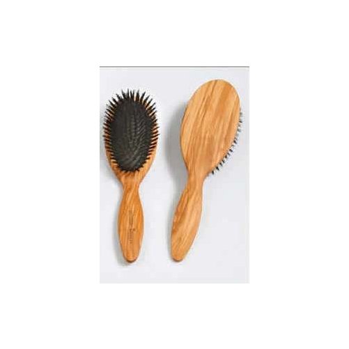 Brosse  cheveux en bois et sanglier