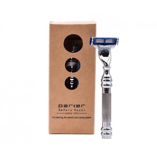 rasoir-mach3-laiton-chrom-parker